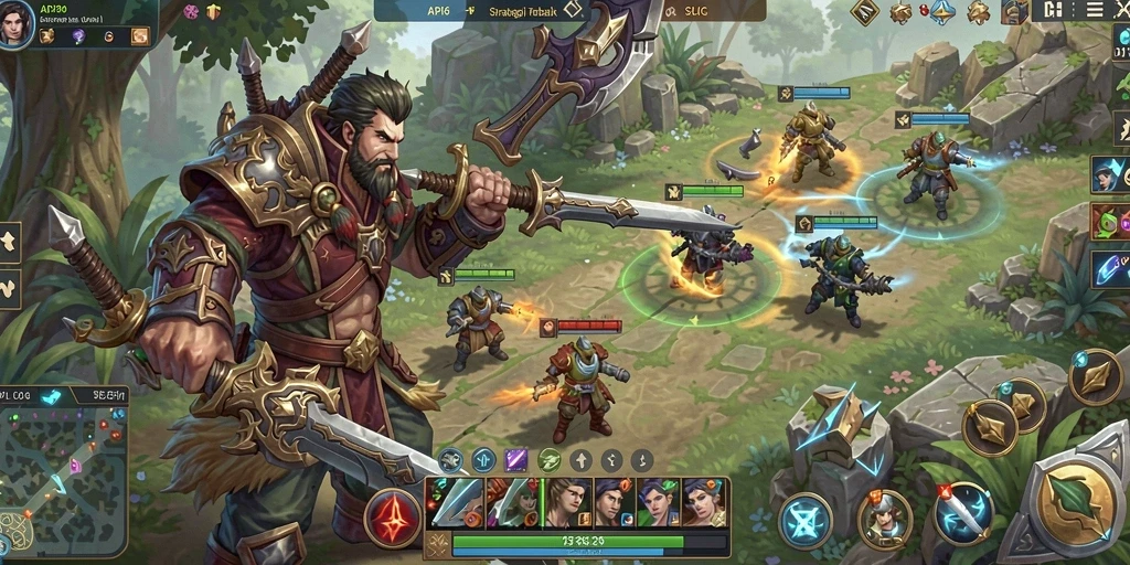 Tampilan menarik dari gameplay strategis API36 yang menakjubkan.