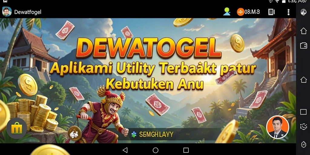 Tampilan antarmuka DEWATOGEL yang intuitif dan mudah digunakan.