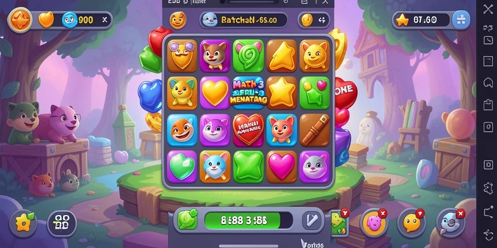 Tangkapan layar utama E88 menampilkan gameplay seru dan penuh warna.