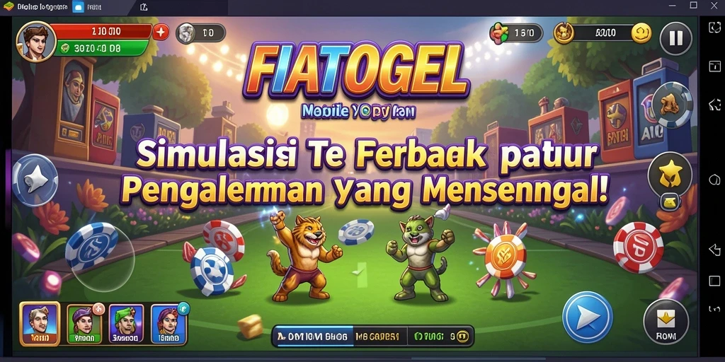 Tampilan gameplay menarik dan interaktif dari FIATOGEL.