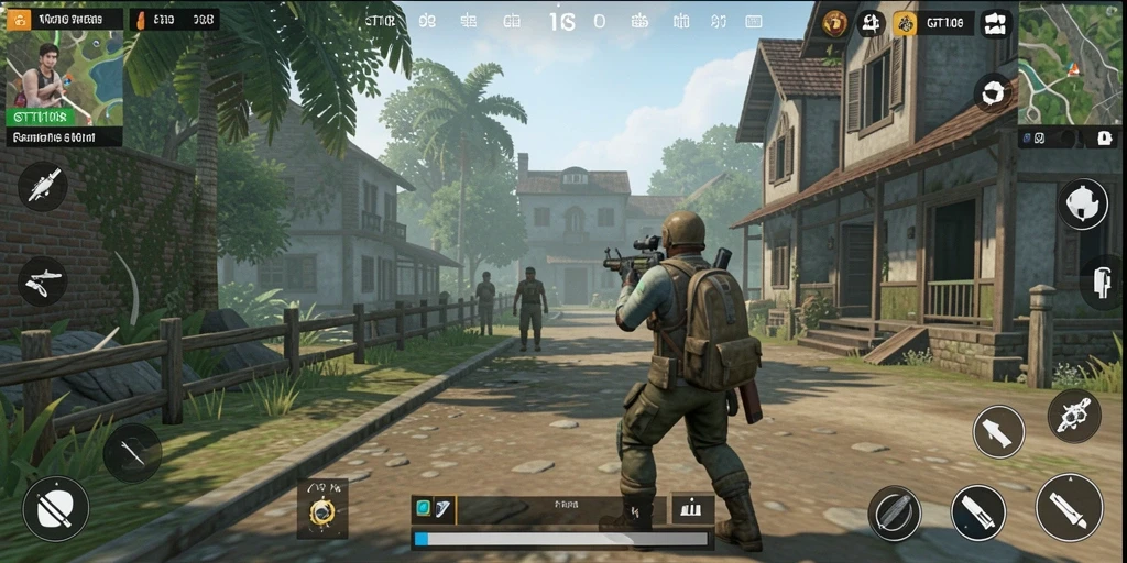 Screenshot gameplay GT108 menampilkan pengalaman simulasi yang mendalam.