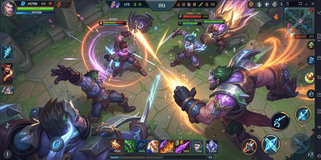 Tangkapan layar gameplay seru JP6789 dalam aksi MOBA.