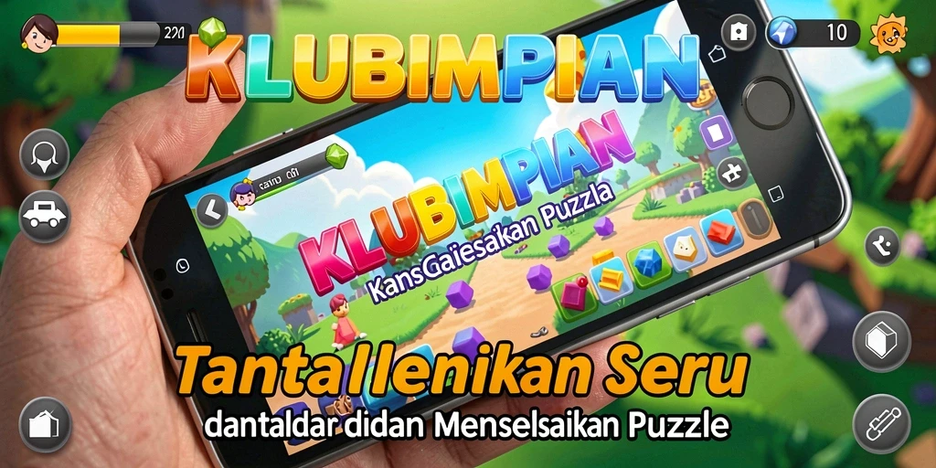 Tampilan menarik dari gameplay KLUBIMPIAN yang menguji keterampilan puzzle Anda.