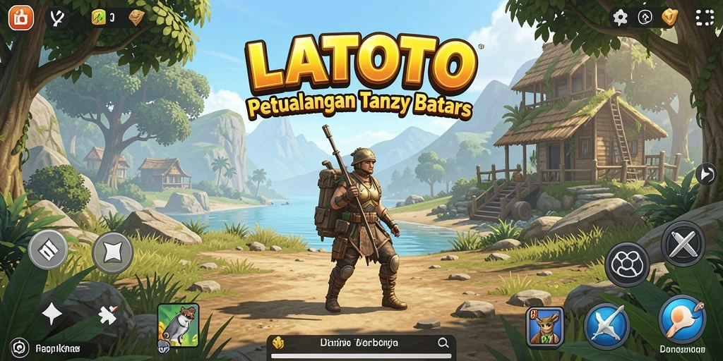 Gameplay LATOTO dalam dunia terbuka yang menakjubkan dan interaktif.