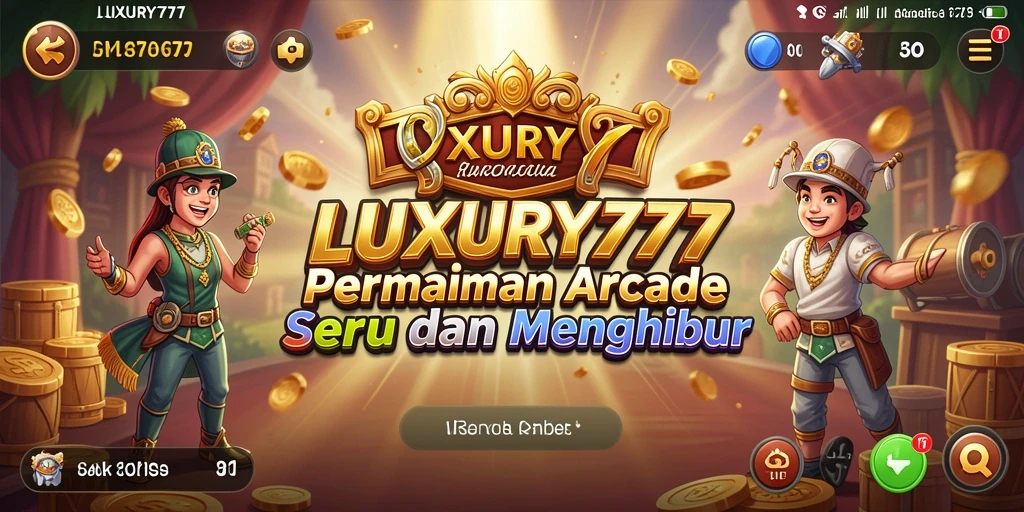 Tampilan gameplay seru LUXURY777 dengan grafis memukau.