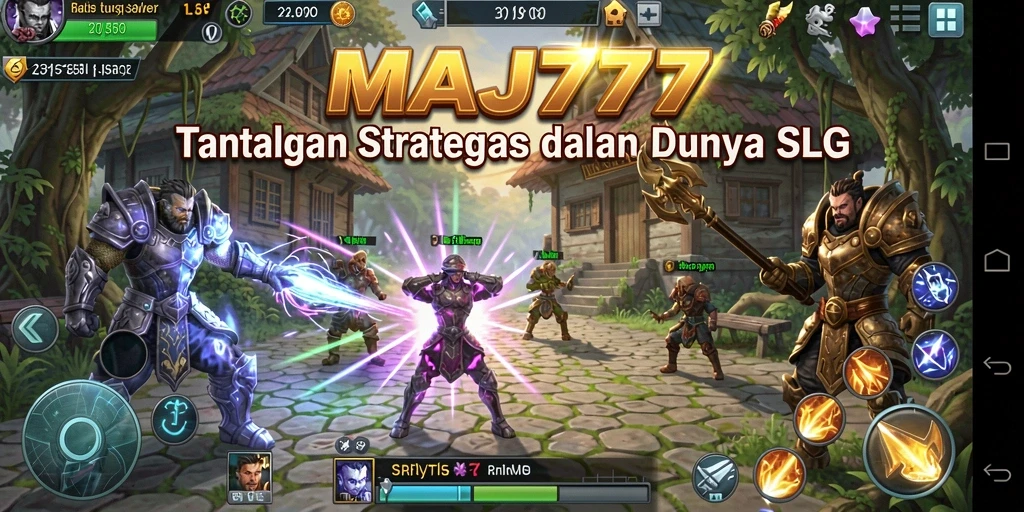 Tampilan dinamis dari gameplay MAJ777 yang penuh taktik SLG.