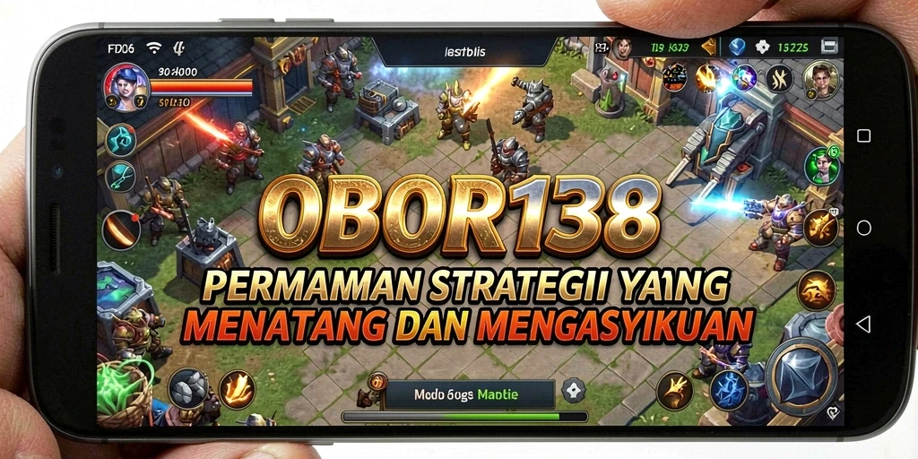 Tangkapan layar utama OBOR138 menampilkan aksi strategis yang mendebarkan.