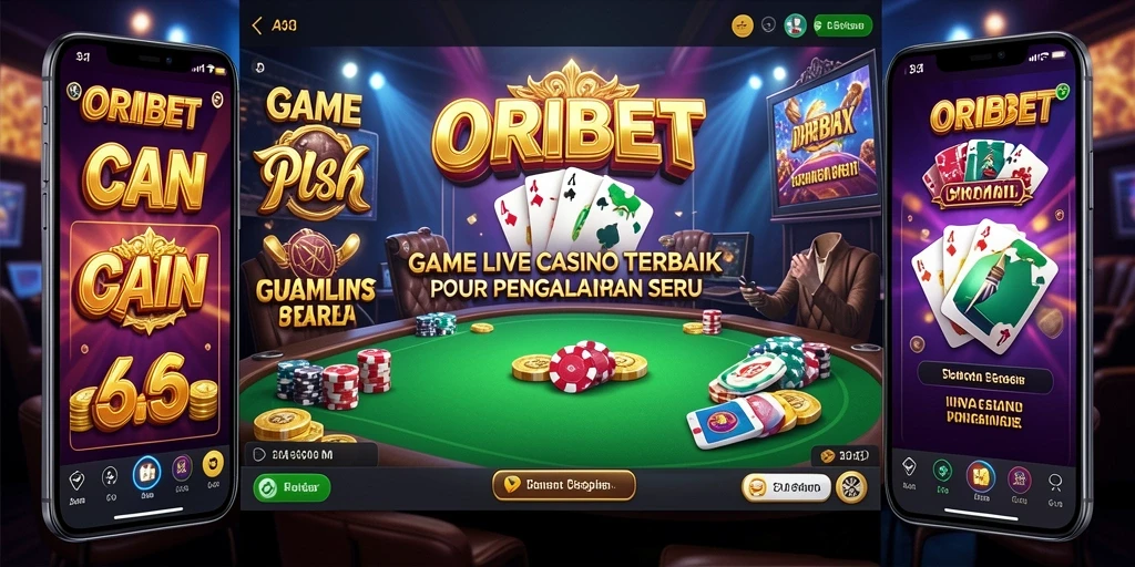 Gameplay seru di ORIBET dengan dealer langsung di Live Casino.