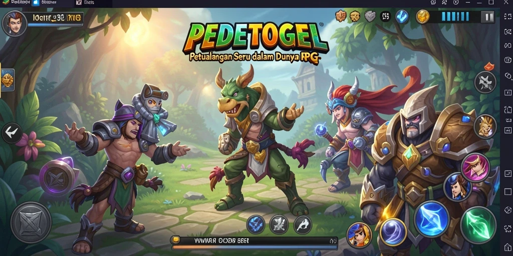 Menampilkan gameplay seru PEDETOGEL dengan karakter dan pertarungan menarik.