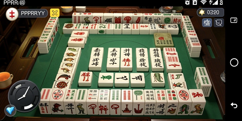 Tampilan menarik dari gameplay Mahjong di PPRRYY.