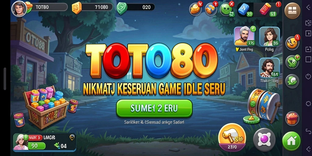 Tampilan gameplay TOTO80 yang imersif dan penuh warna.